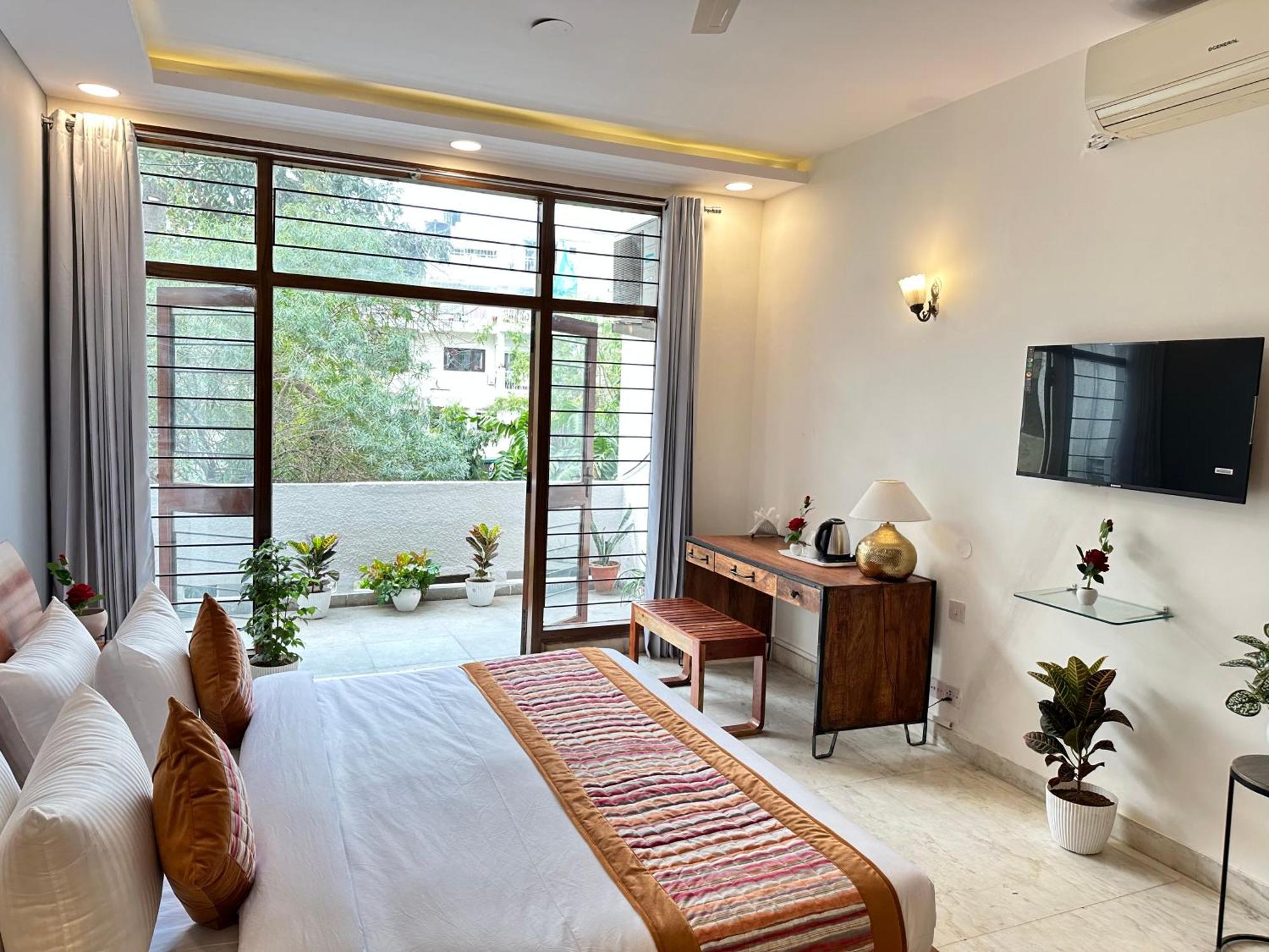 מלון Grove Residency Hauz Khas New Delhi Couple Friendly מראה חיצוני תמונה